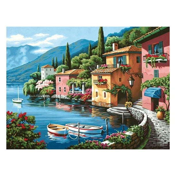 5D DIY Full Drill Round Diamond Painting Scenery Cross Stitch Mosaic Craft Kits 5D DIY Full Drill Round Diamond Painting Scenery Cross Stitch Mosaic Craft Kits